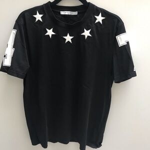 Givenchy Black Short Sleeve Star Tee